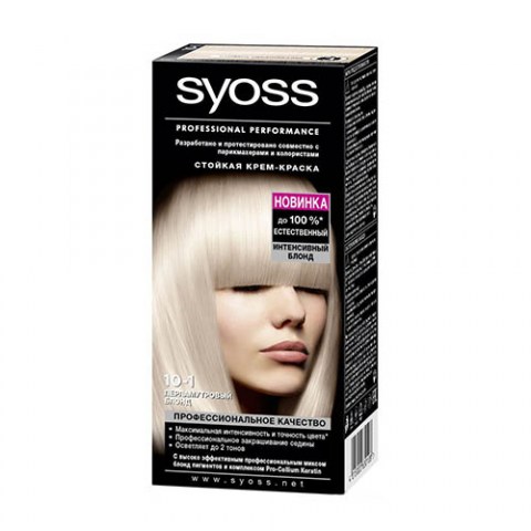 Syoss Color Краска для волос 10-1 Перламутровый блонд 115 мл6